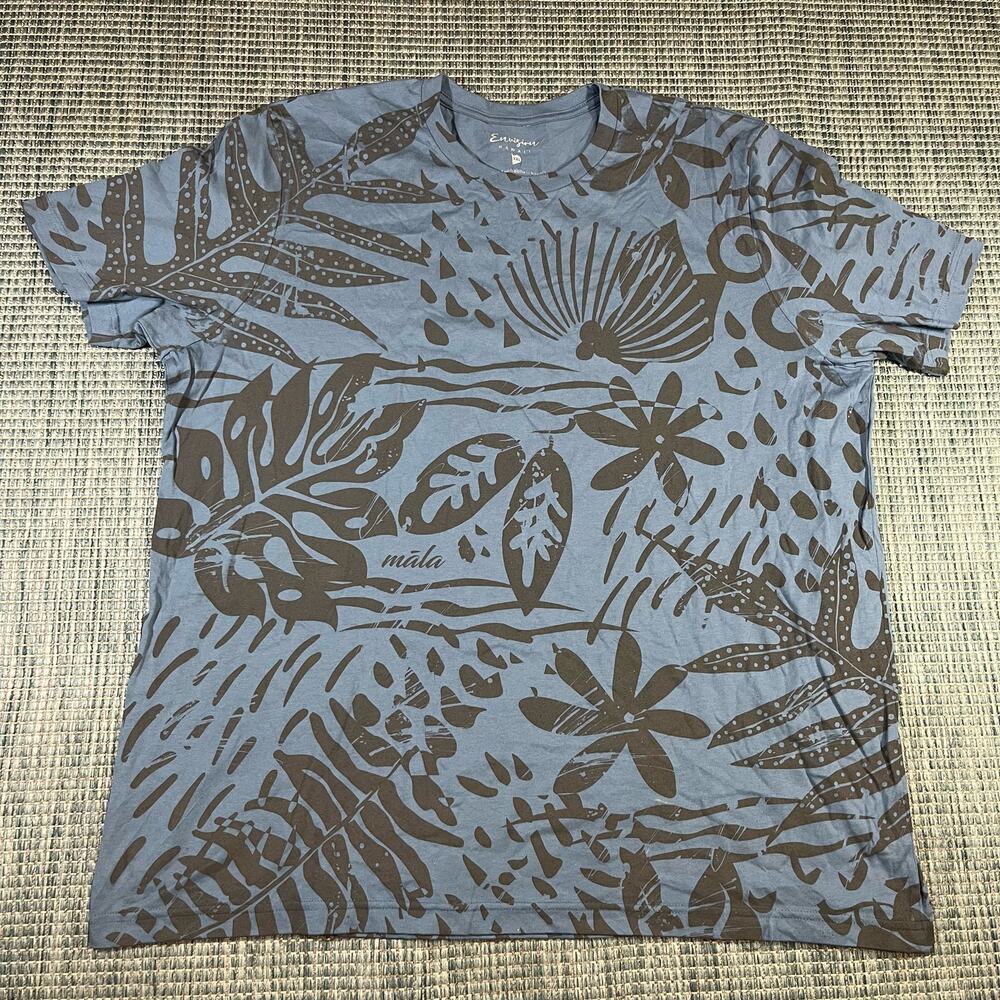 Envizion Hawaii Hualalai Slate blue‎ floral print Men’s Sz 2XL